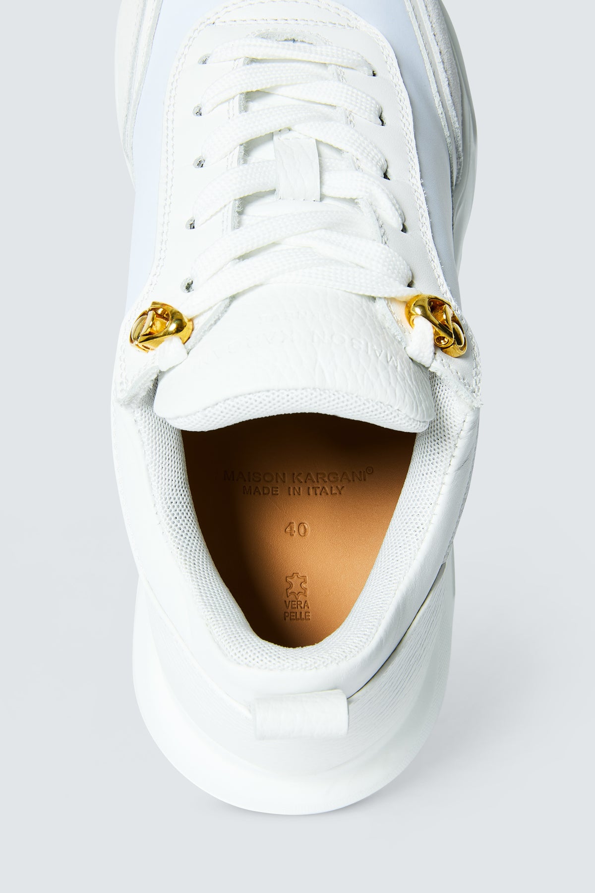Stellar Scuba Sneakers in White by Maison Kargani