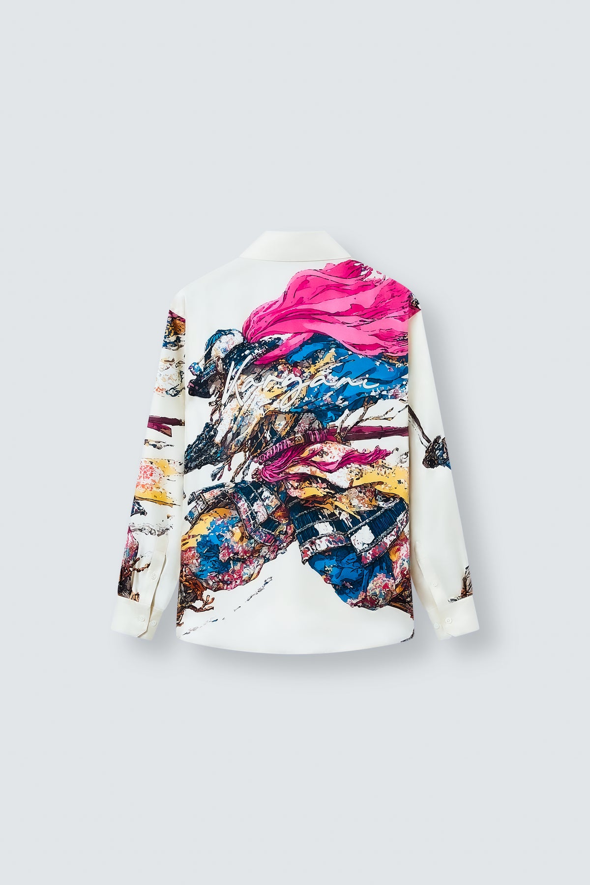 BUDO 3 Signature Oversized Silk Shirt by Maison Kargani