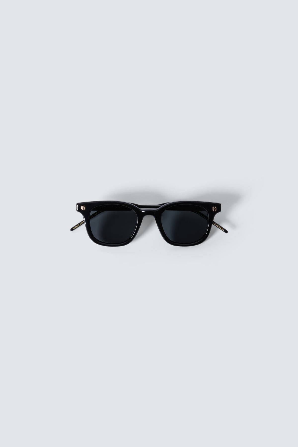 Via Montenapoleone 01 Sunglasses in Black and Gold by Maison Kargani
