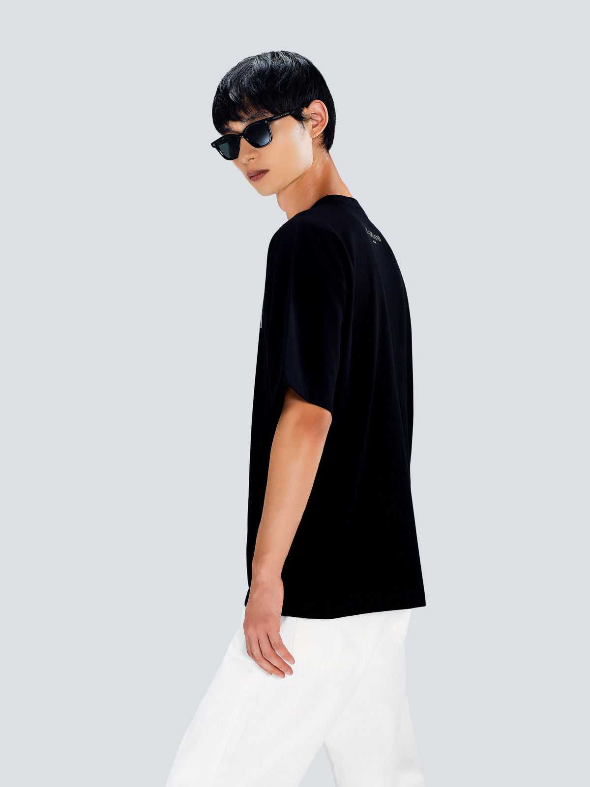 Kargani Milano Oversized Cotton T-Shirt in Black by Maison Kargani