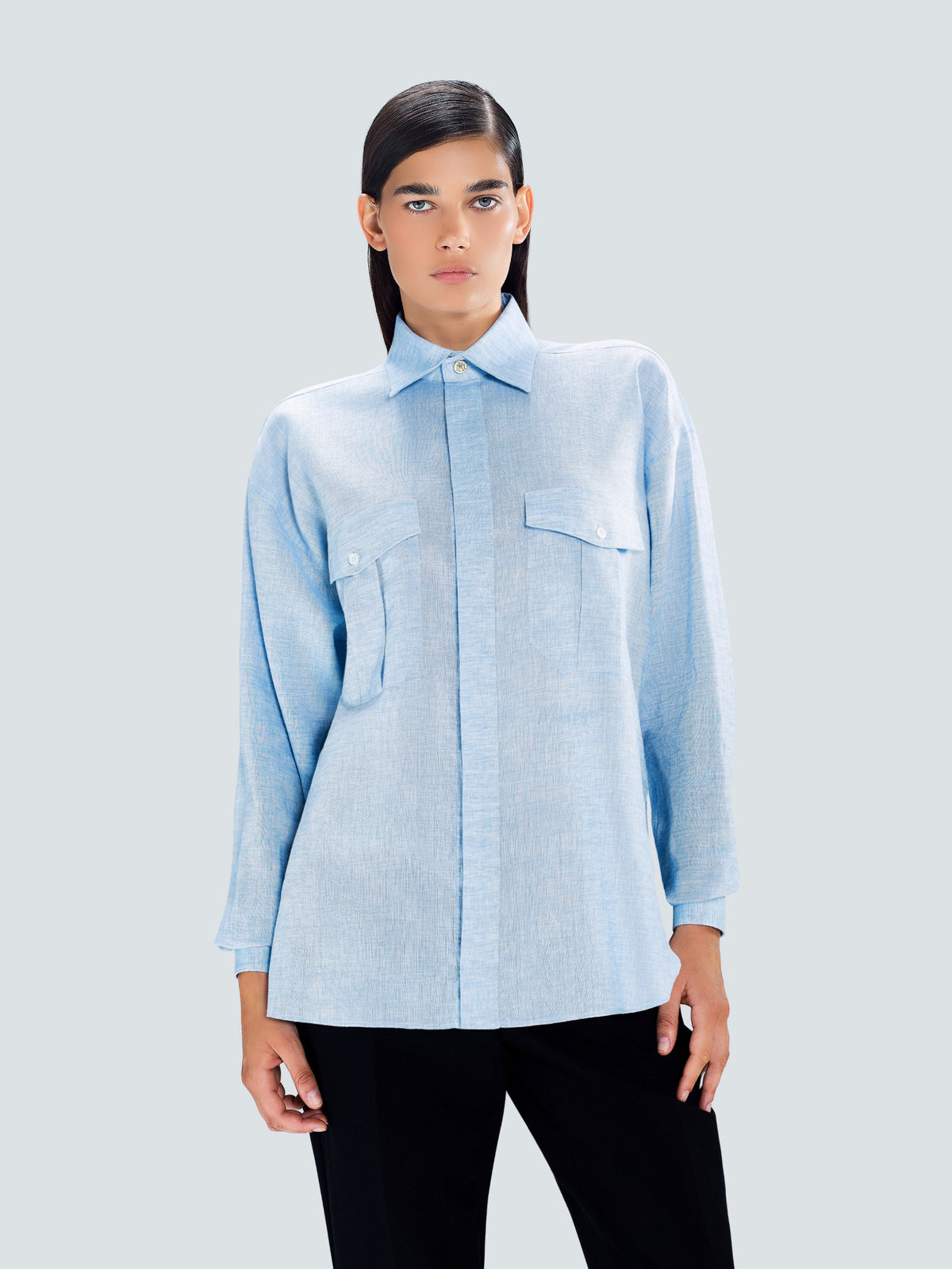 Oversized Linen Shirt by Maison Kargani