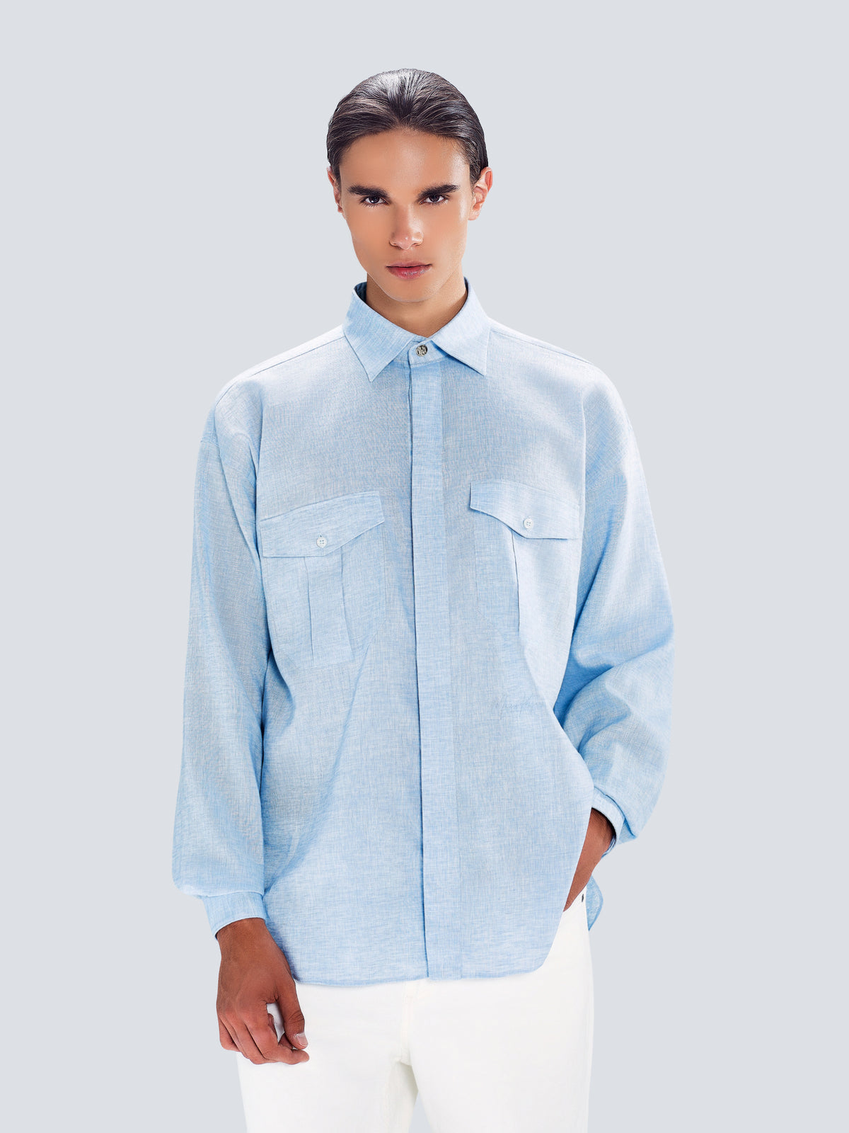Oversized Linen Shirt by Maison Kargani