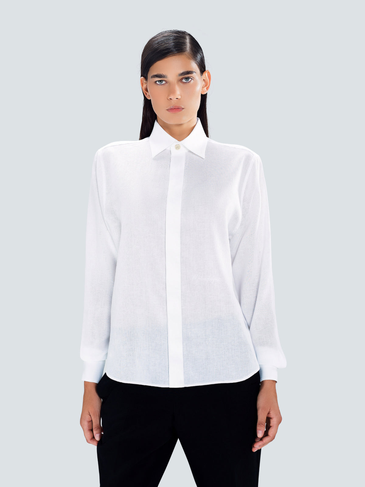 Tailored Linen Shirt by Maison Kargani