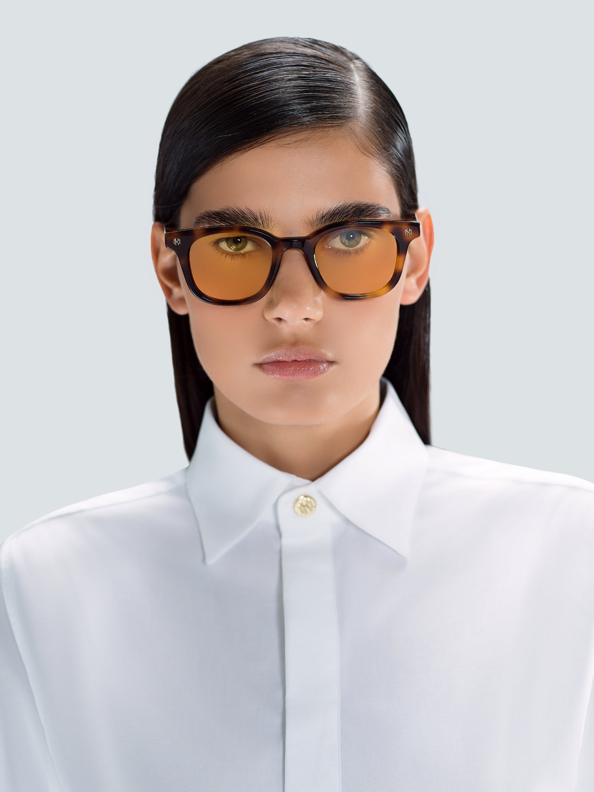 Via Montenapoleone 06 Sunglasses in Tortoise and Gold by Maison Kargani
