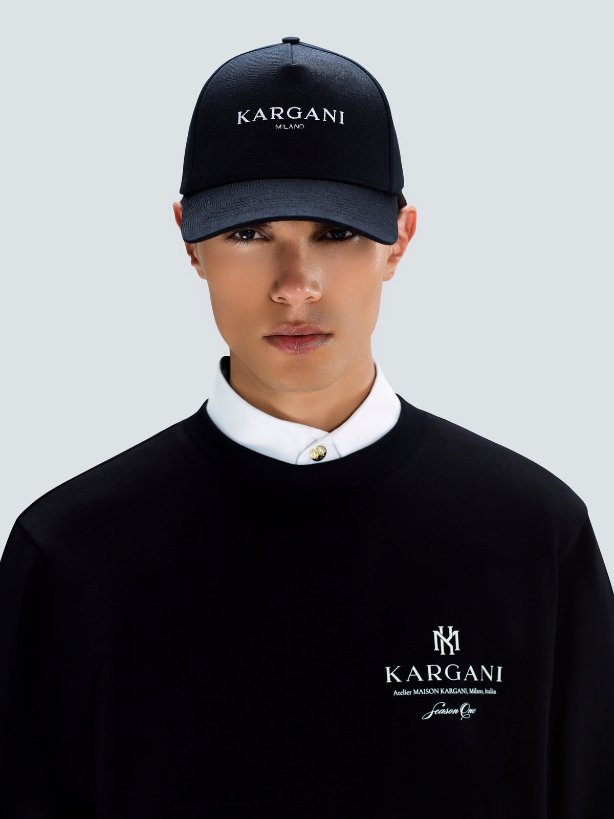 Kargani Milano Cotton Twill Baseball Cap by Maison Kargani