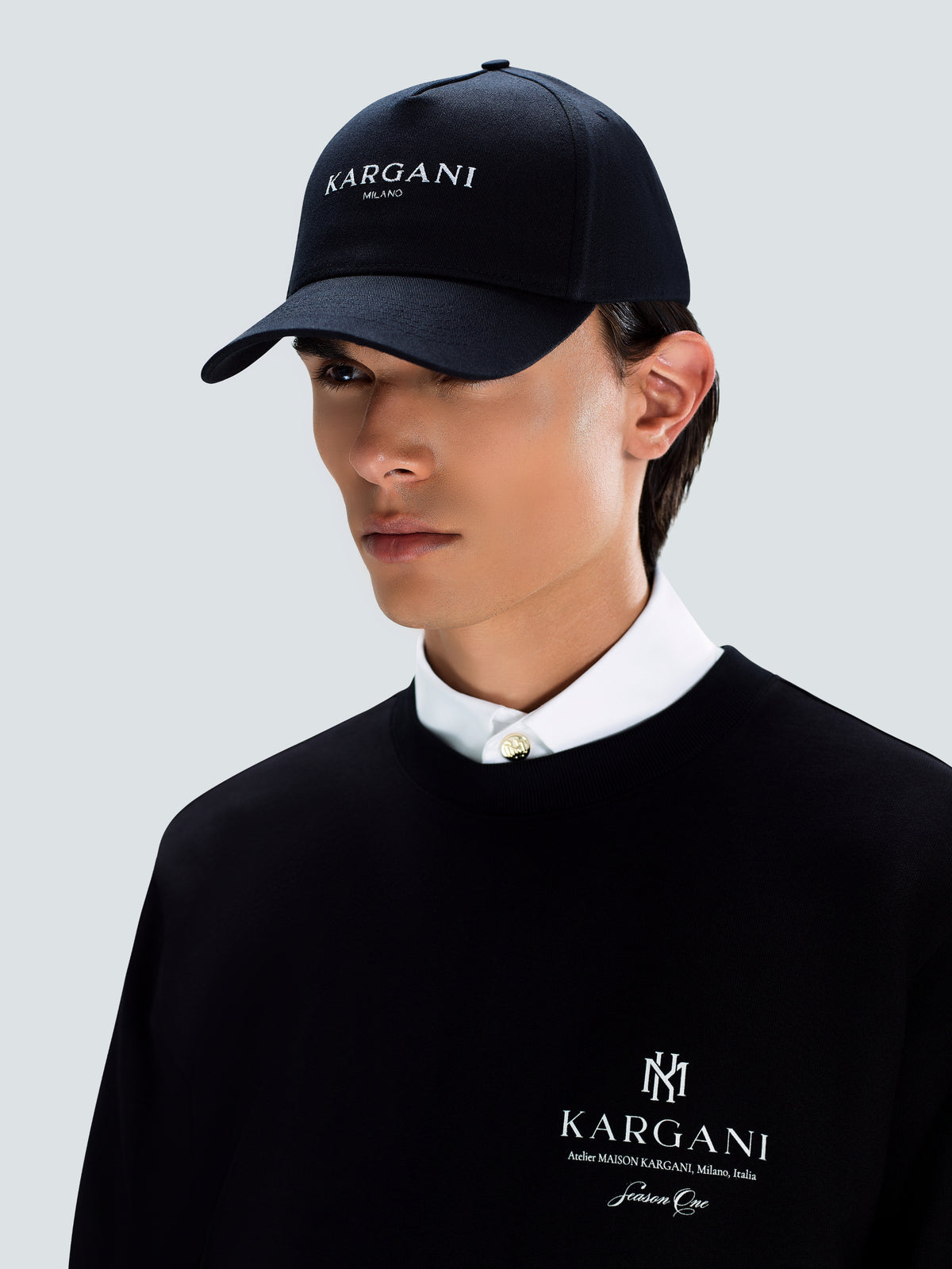 Kargani Milano Cotton Twill Baseball Cap by Maison Kargani