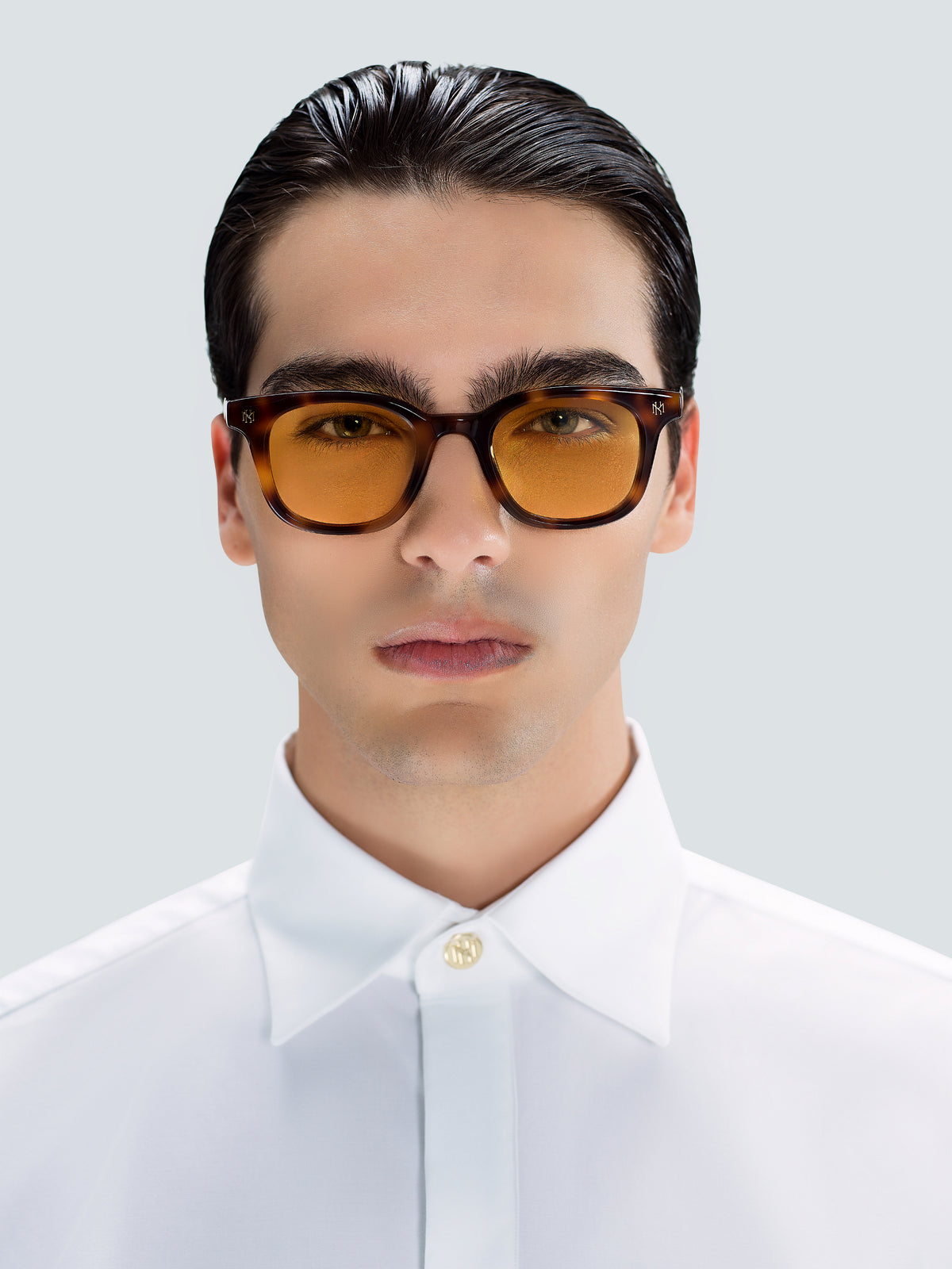 Via Montenapoleone 06 Sunglasses in Tortoise and Gold by Maison Kargani