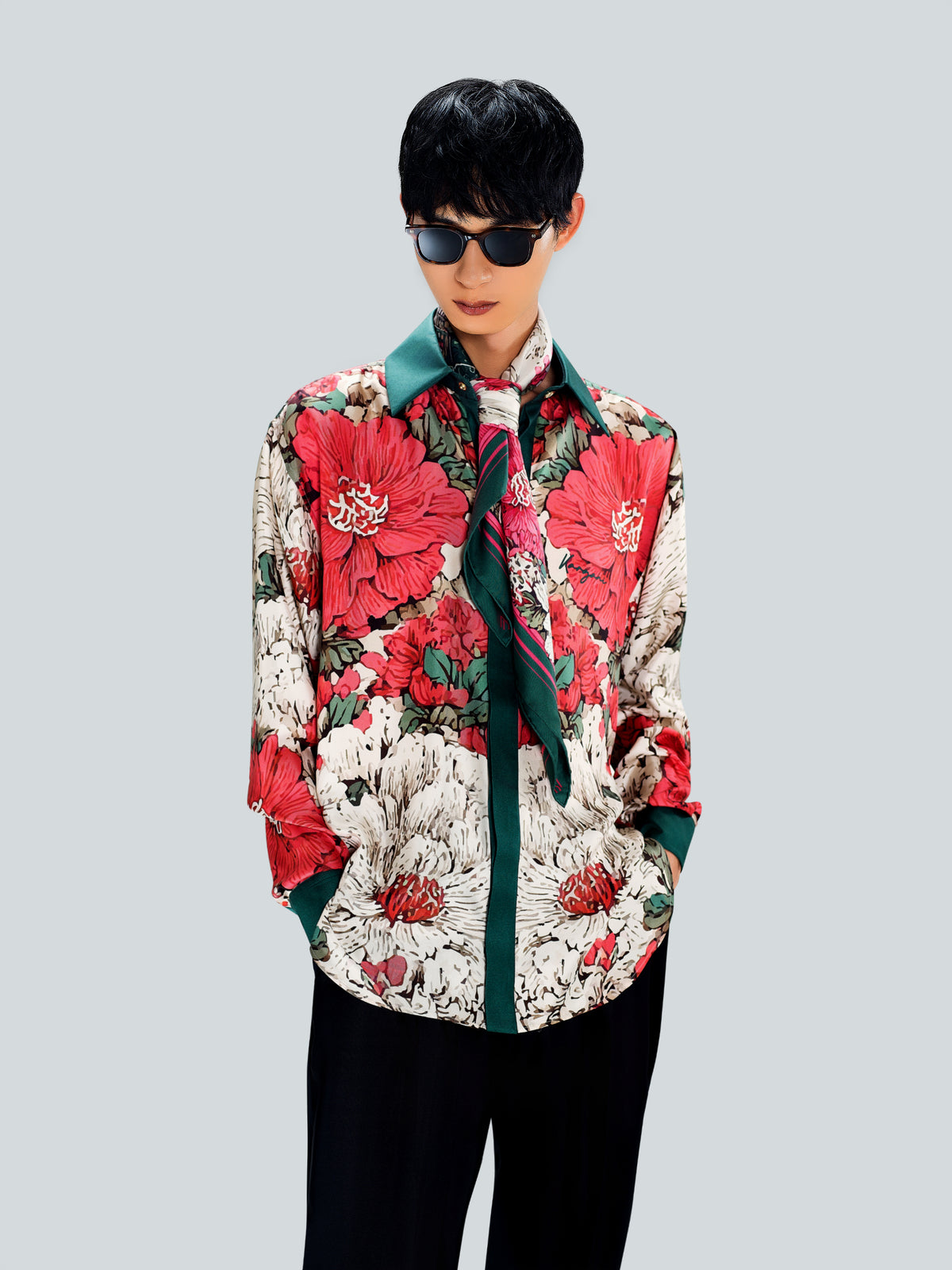 BUDO 2 Signature Oversized Silk Shirt by Maison Kargani