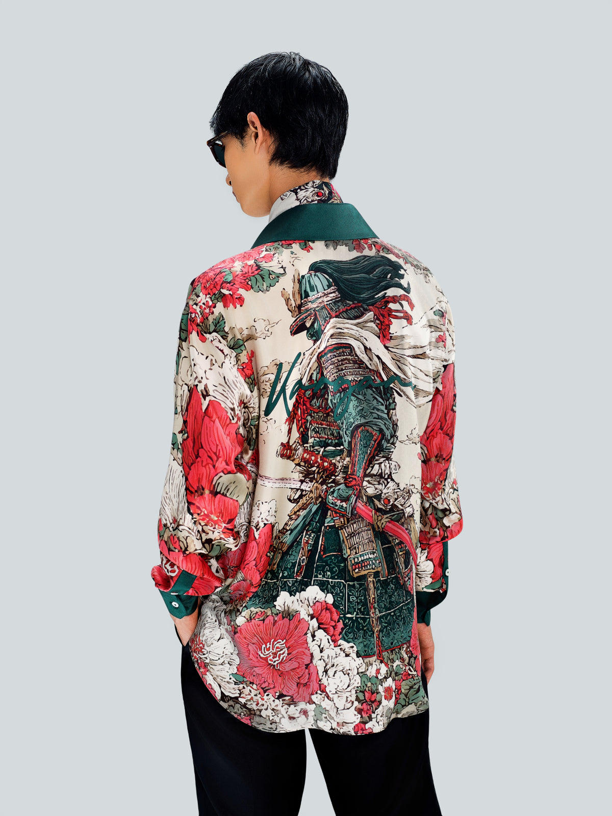 BUDO 2 Signature Oversized Silk Shirt by Maison Kargani