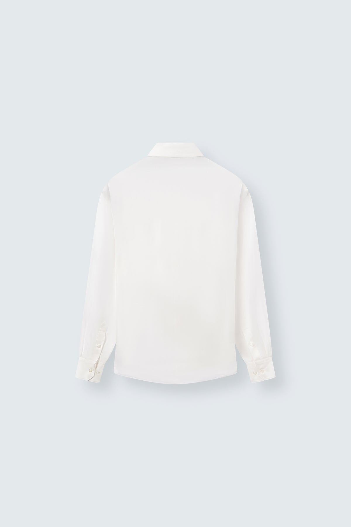 Oversized Silk Shirt in White by Maison Kargani