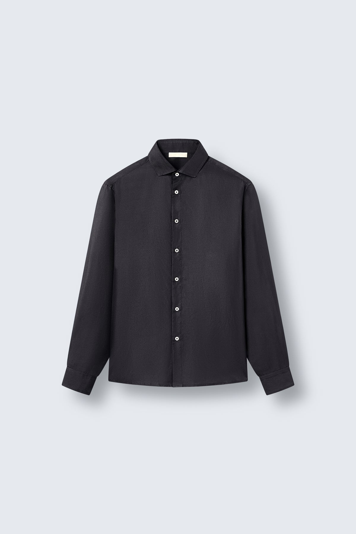 Tailored Silk Shirt in Black by Maison Kargani
