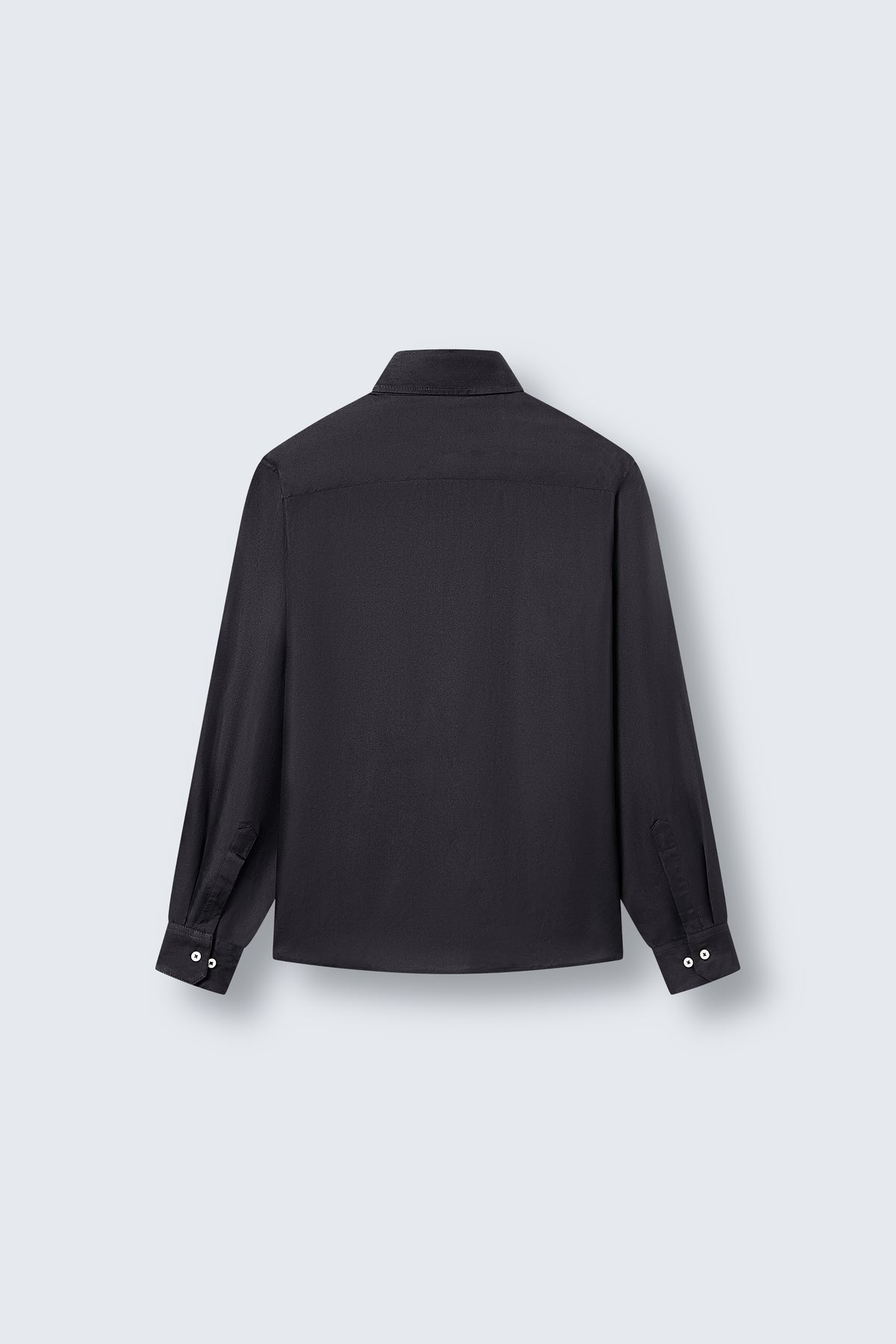 Tailored Silk Shirt in Black by Maison Kargani