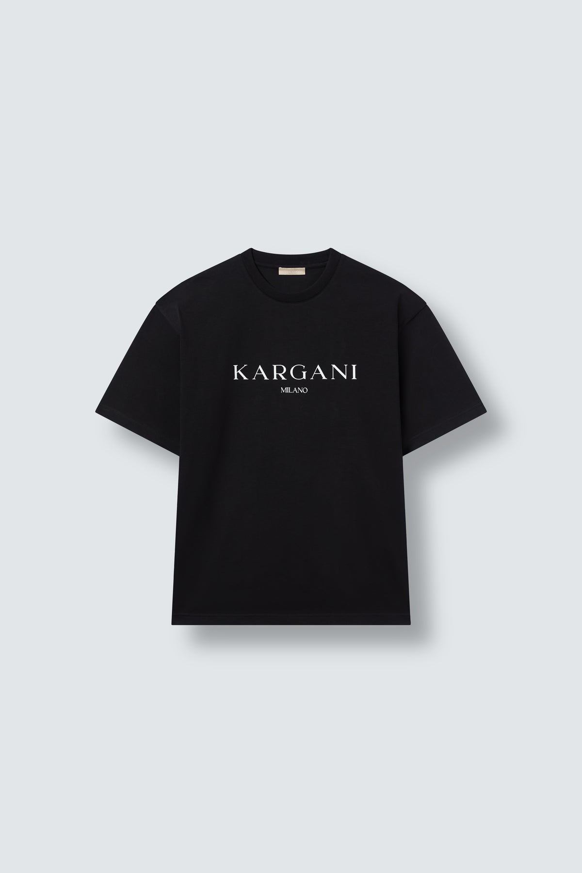 Kargani Milano Oversized Cotton T-Shirt in Black by Maison Kargani