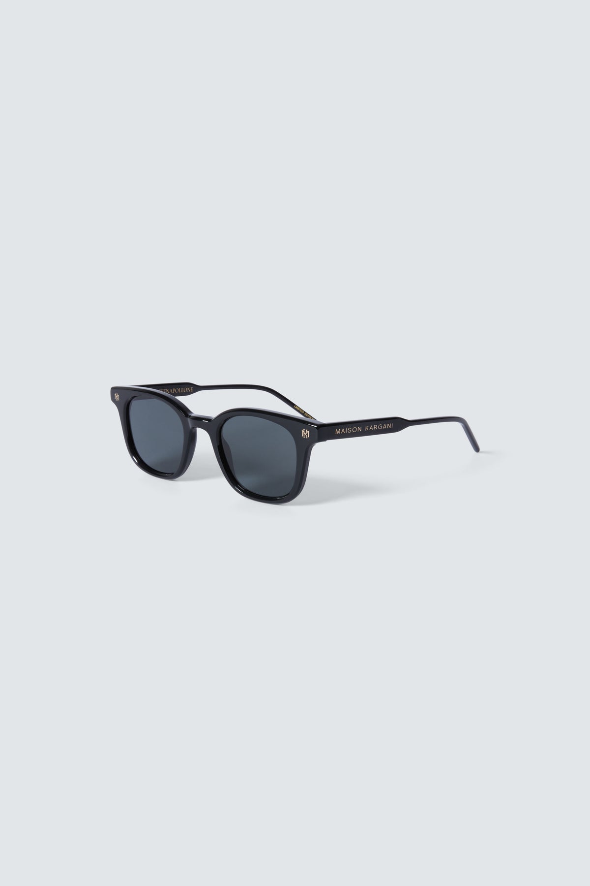 Via Montenapoleone 01 Sunglasses in Black and Gold by Maison Kargani