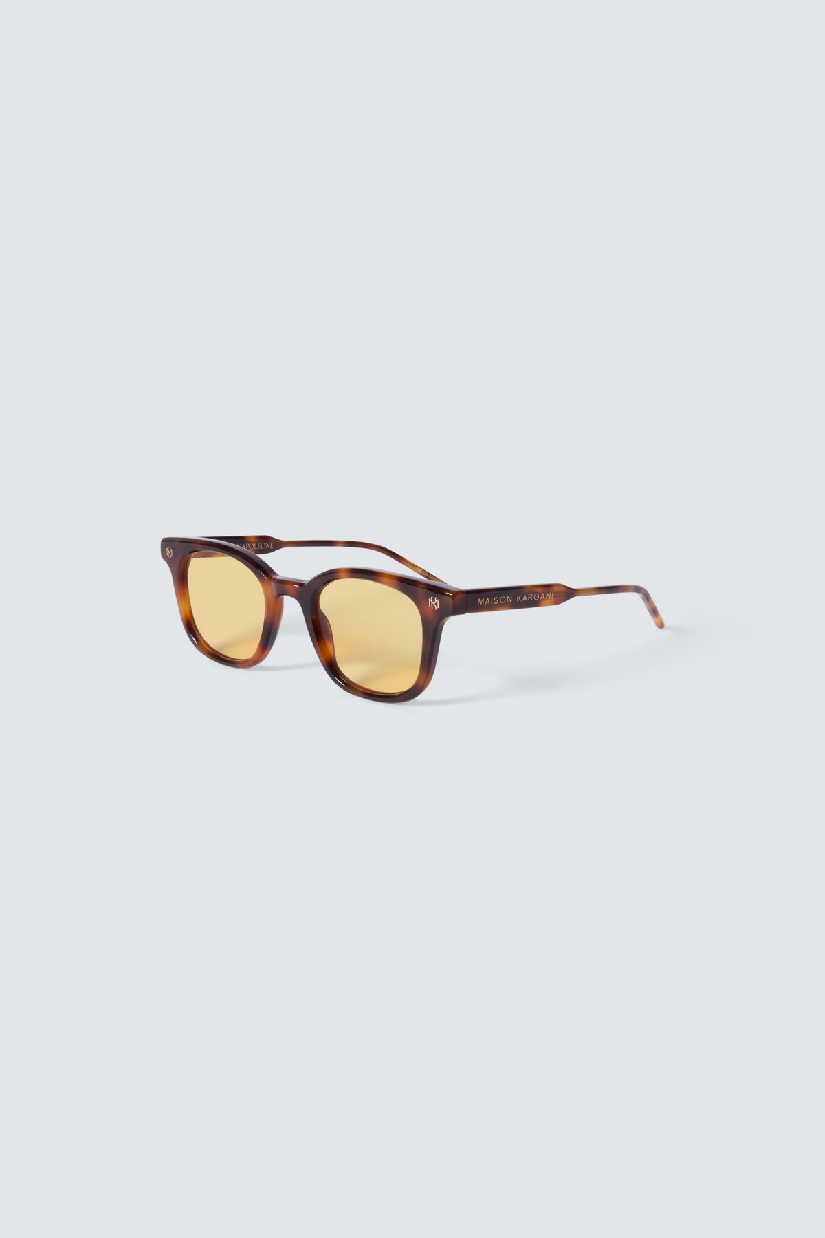 Via Montenapoleone 06 Sunglasses in Tortoise and Gold by Maison Kargani