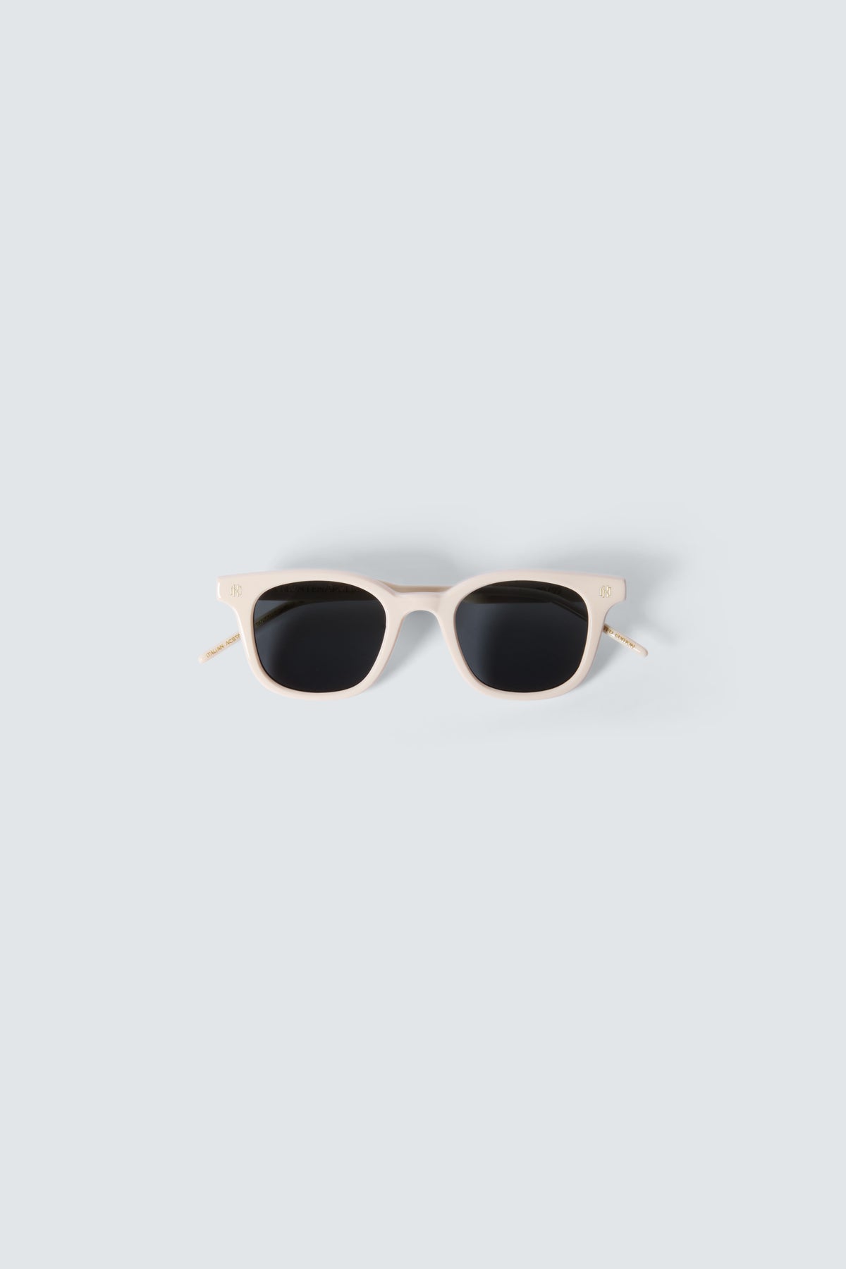 Via Montenapoleone 07 Sunglasses in Ivory and Gold by Maison Kargani
