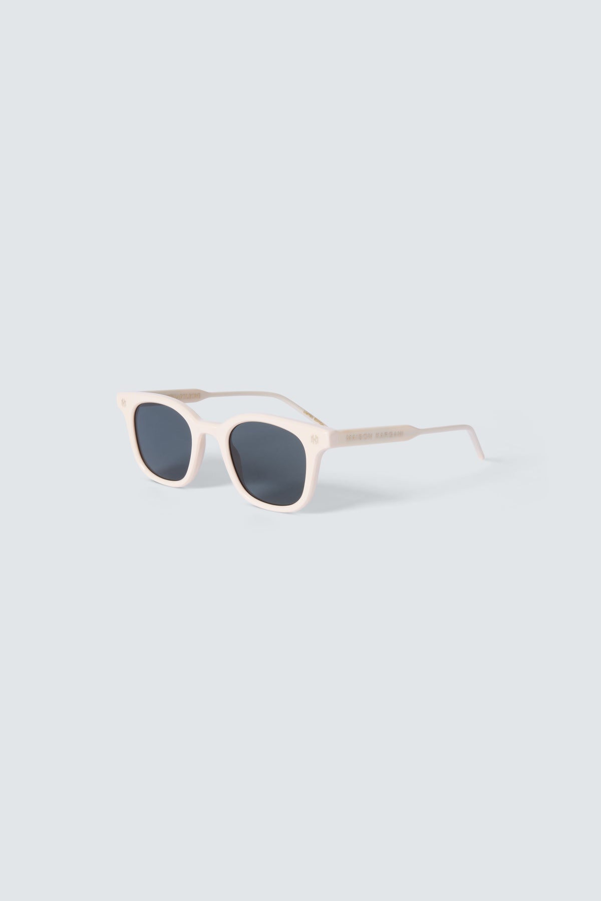 Via Montenapoleone 07 Sunglasses in Ivory and Gold by Maison Kargani