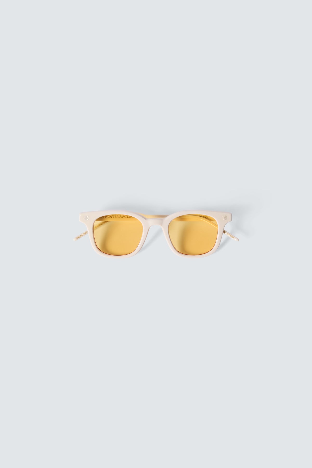 Via Montenapoleone 08 Sunglasses in Ivory and Gold by Maison Kargani