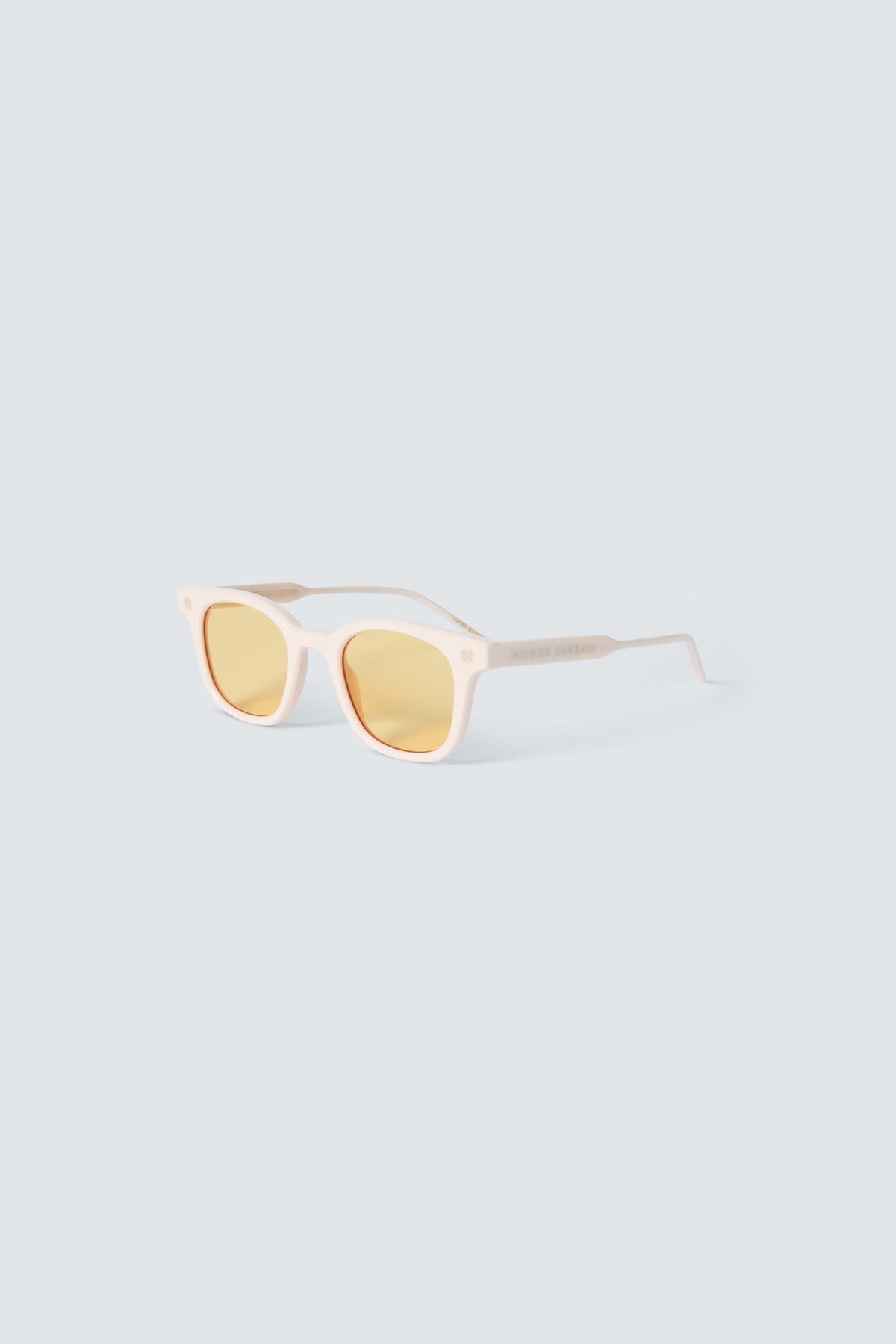 Via Montenapoleone 08 Sunglasses in Ivory and Gold by Maison Kargani