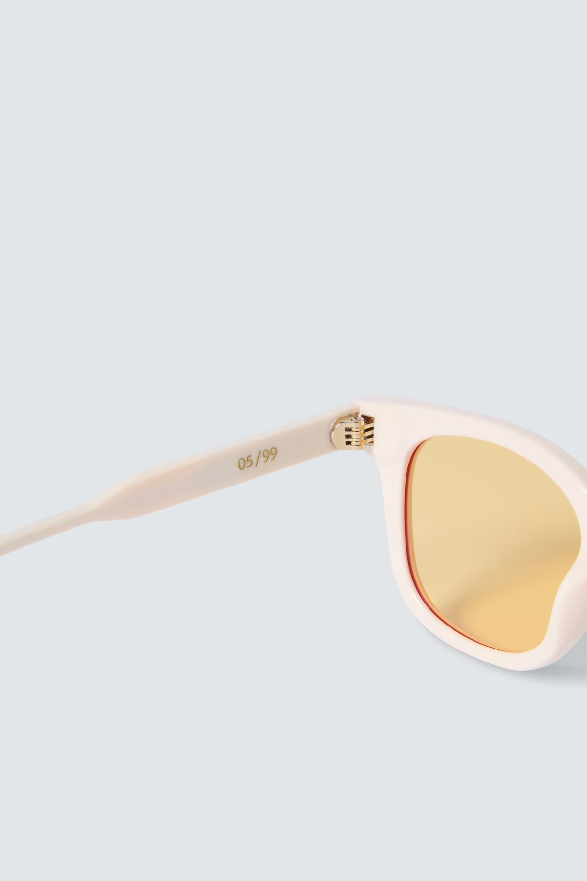 Via Montenapoleone 08 Sunglasses in Ivory and Gold by Maison Kargani