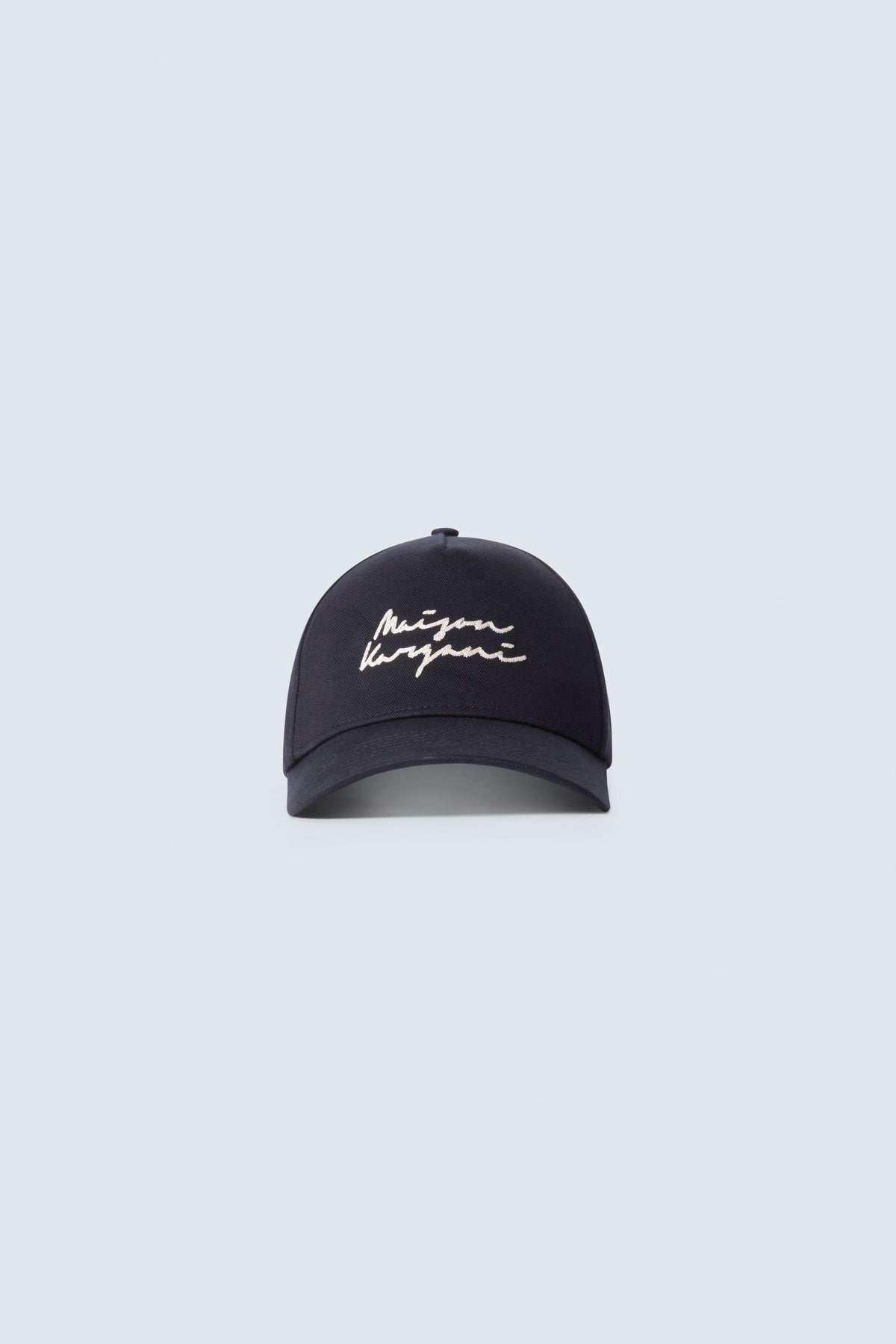 Signature Cotton Twill Baseball Cap in Black by Maison Kargani