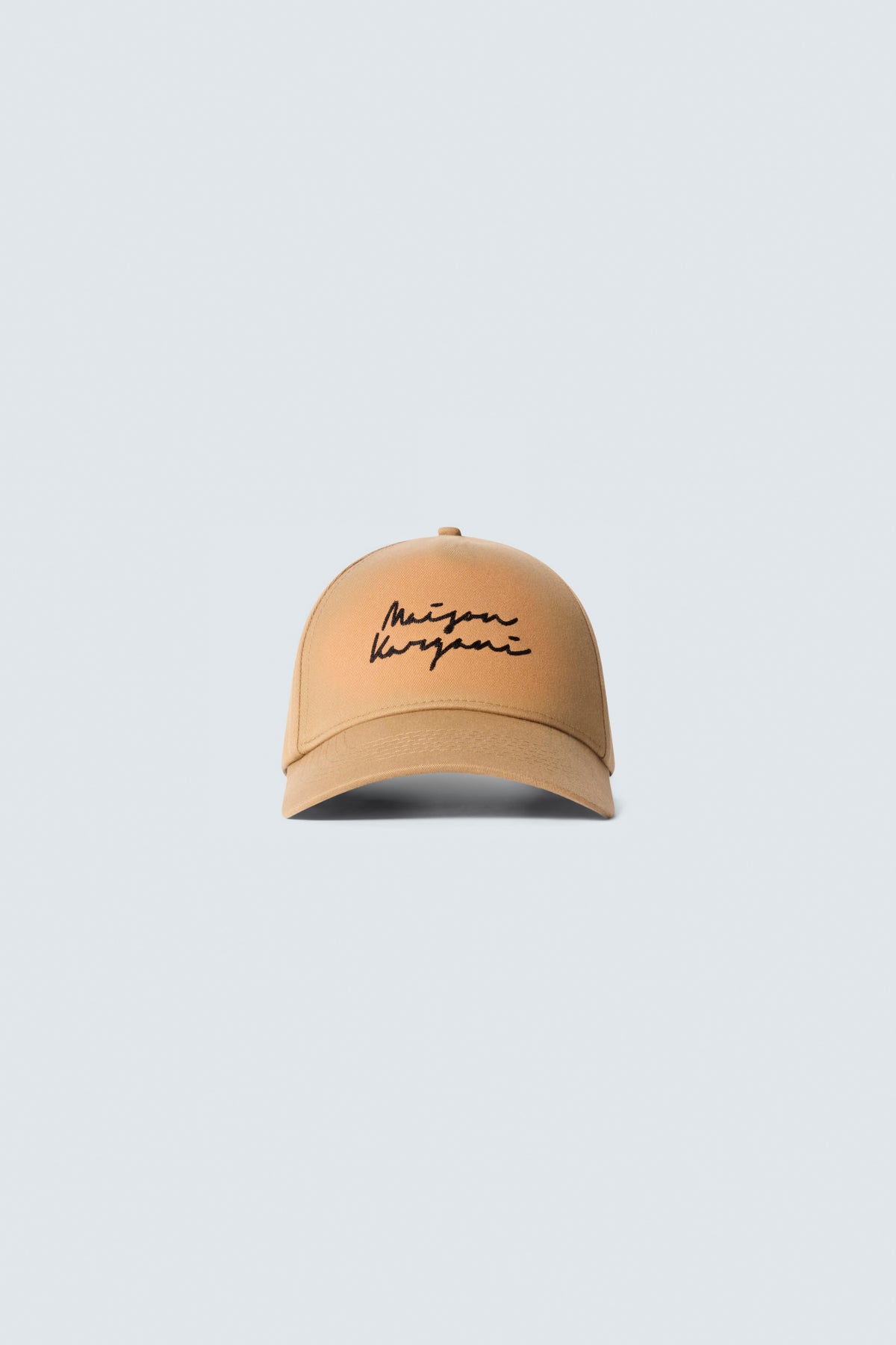 Signature Cotton Twill Baseball Cap in Camel by Maison Kargani