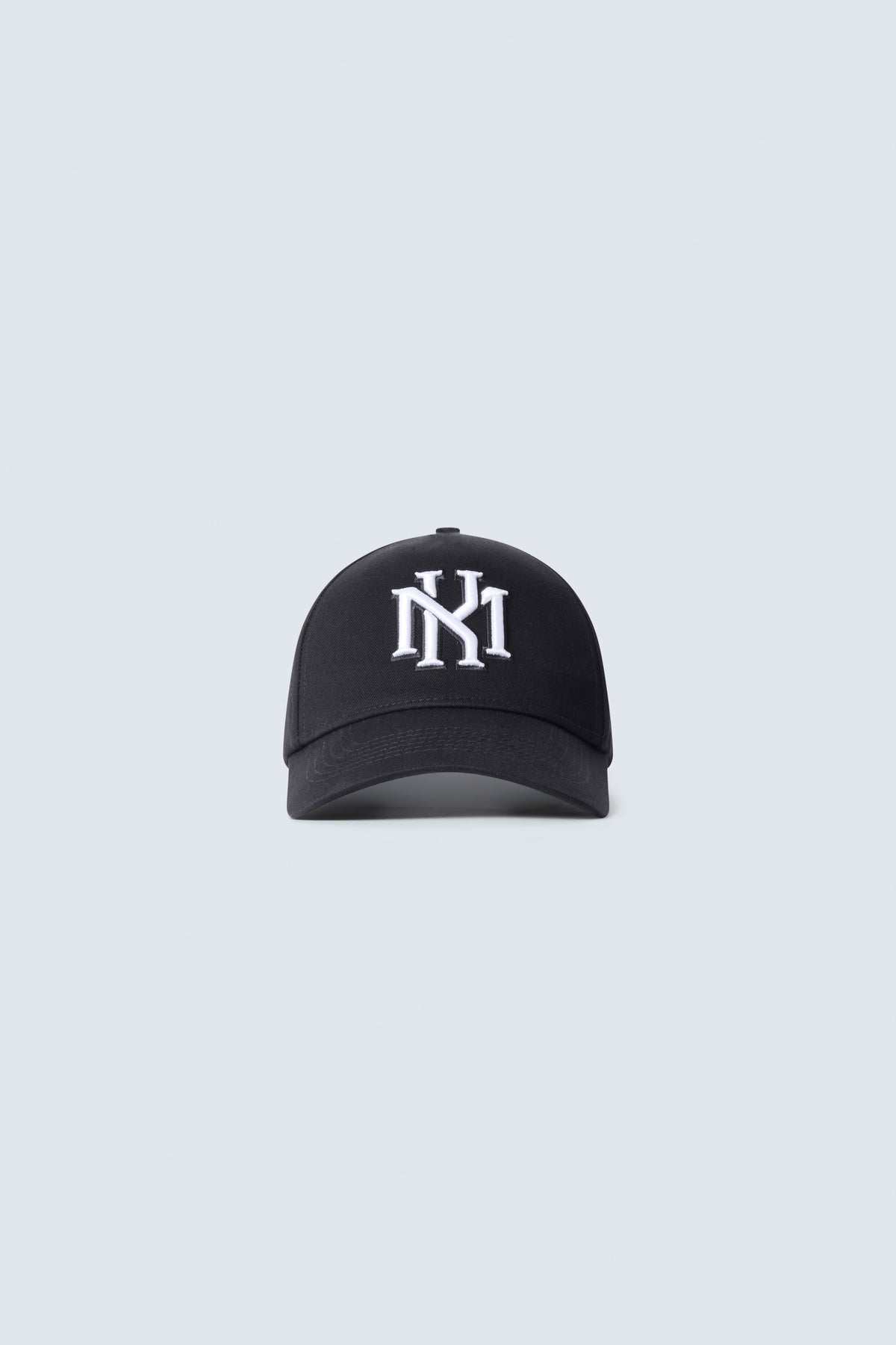 MK Monogram Cotton Twill Baseball Cap in Black by Maison Kargani