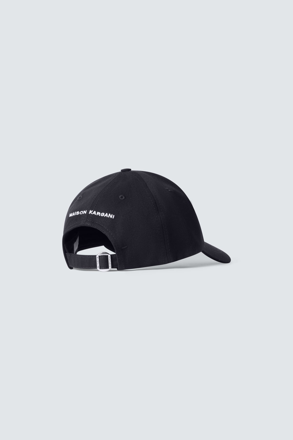 MK Monogram Cotton Twill Baseball Cap in Black by Maison Kargani
