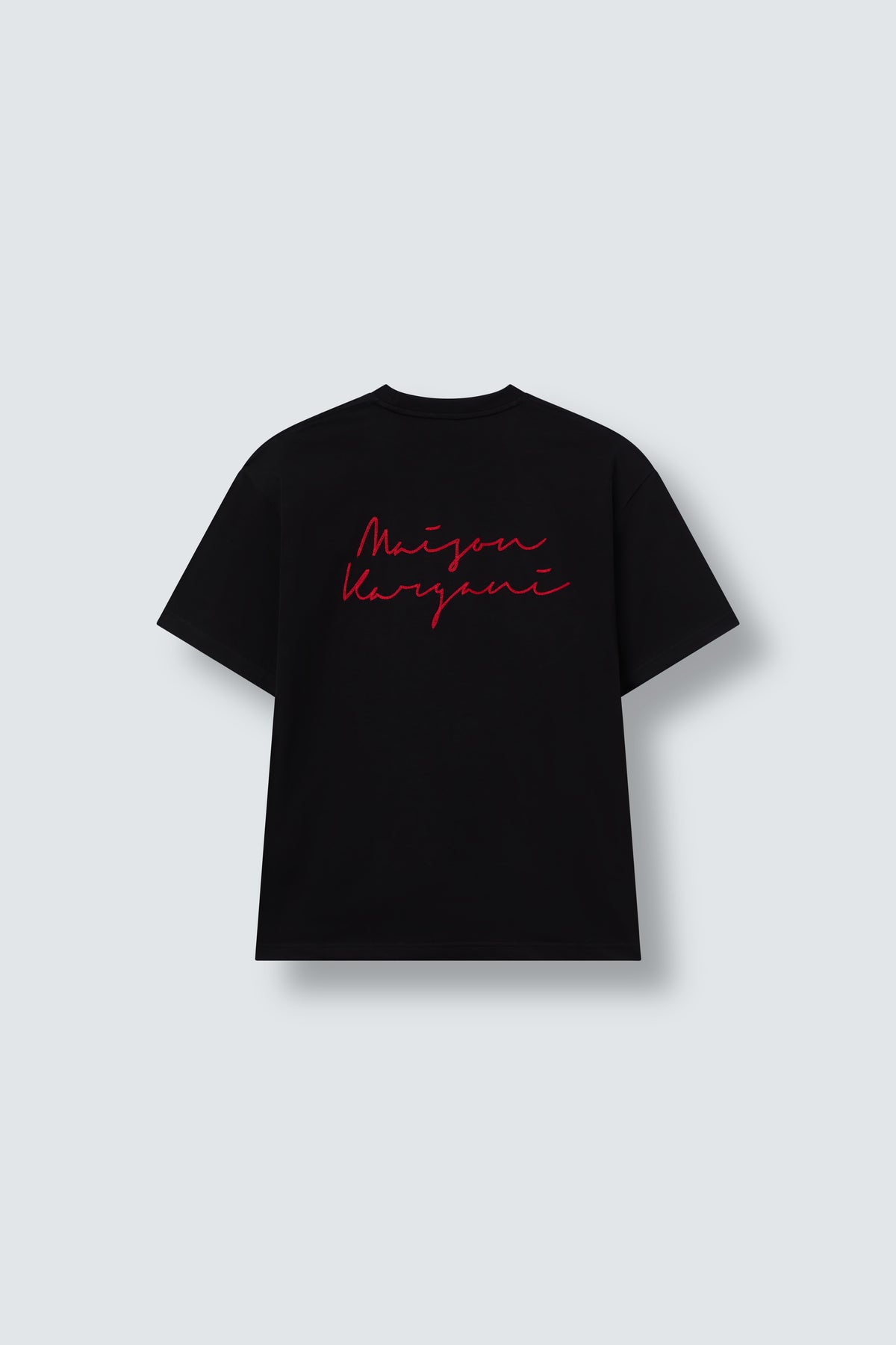 Signature Oversized Cotton T-Shirt in Black by Maison Kargani