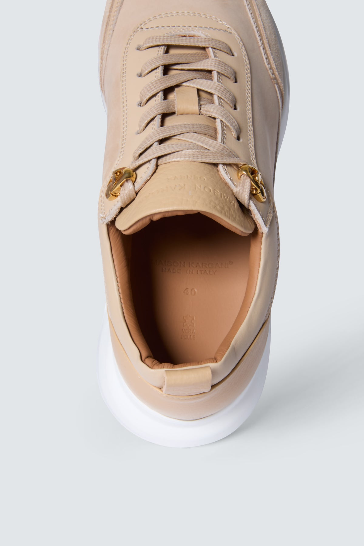 Stellar Nubuck Sneakers in Sand by Maison Kargani