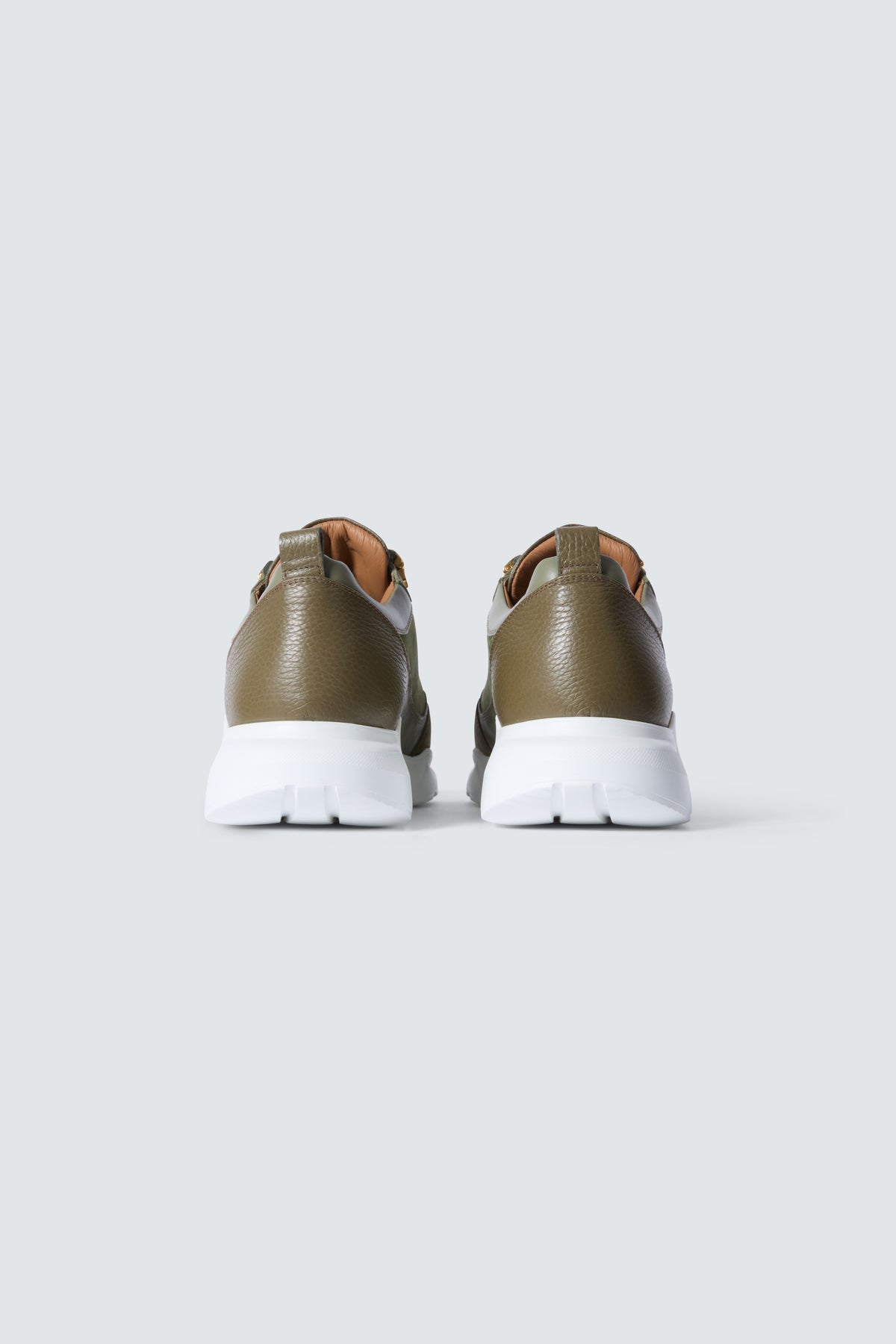 Stellar Nubuck Sneakers in Olive by Maison Kargani