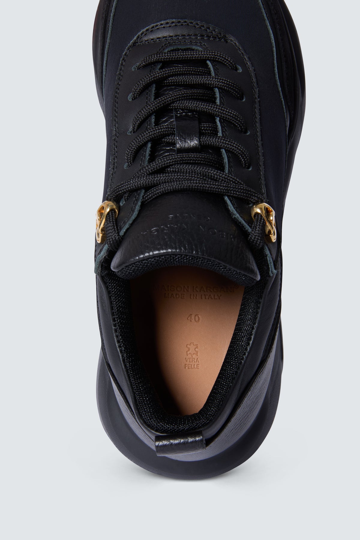 Stellar Scuba Sneakers in Black by Maison Kargani