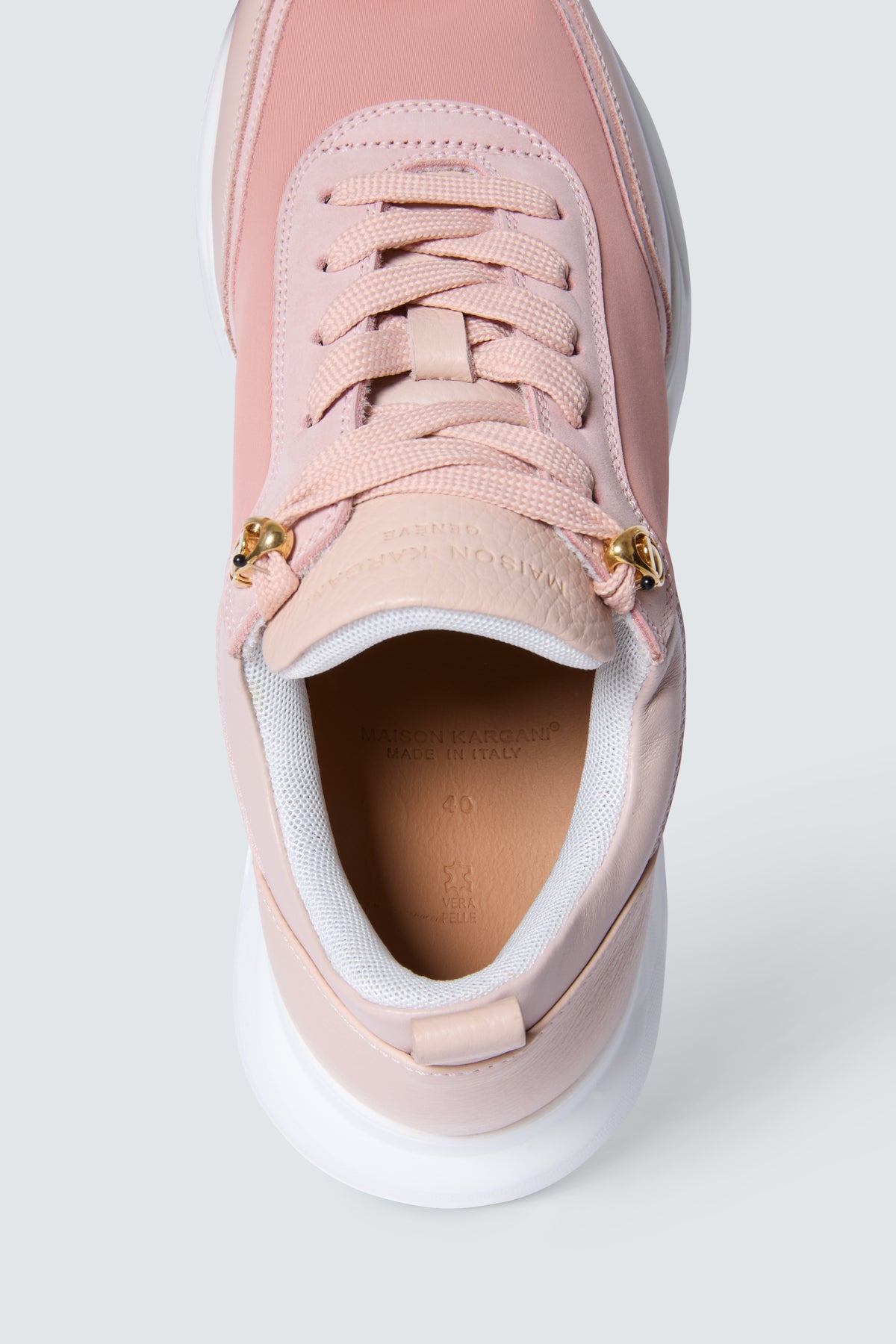 Stellar Scuba Sneakers in Nude by Maison Kargani