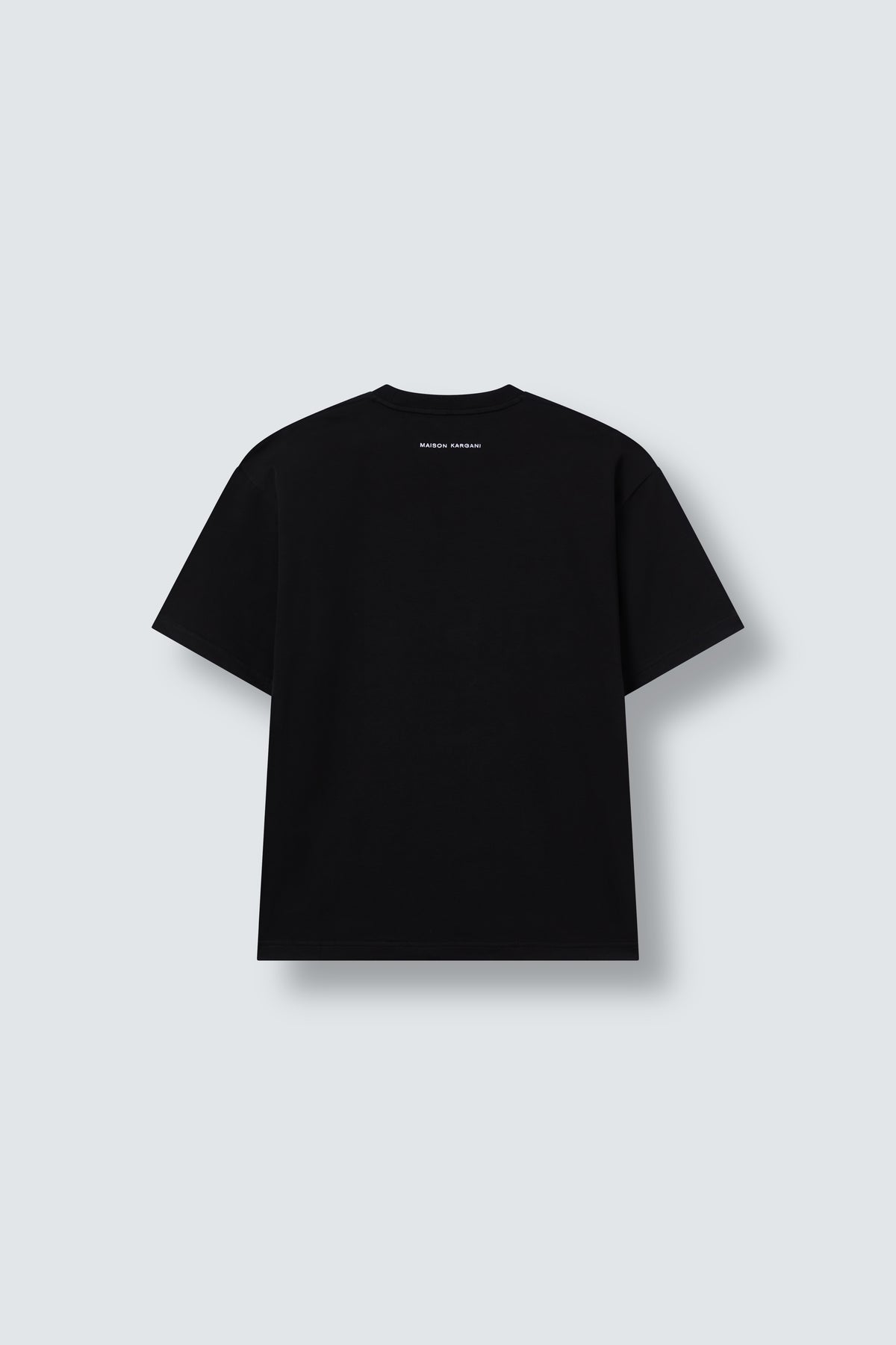 MK Monogram Oversized Cotton T-Shirt in Black by Maison Kargani