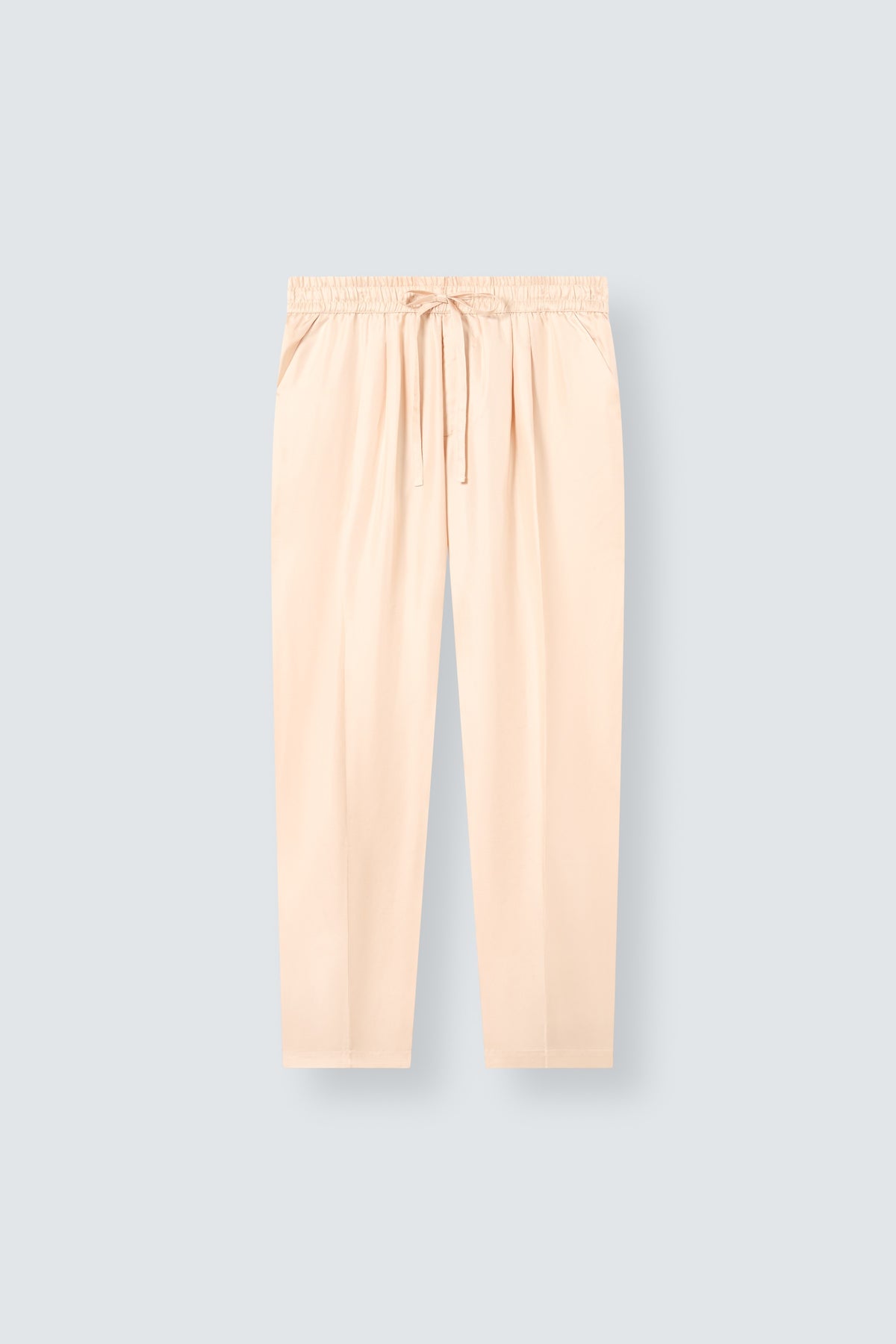 Tailored Silk Trousers in Champagne by Maison Kargani